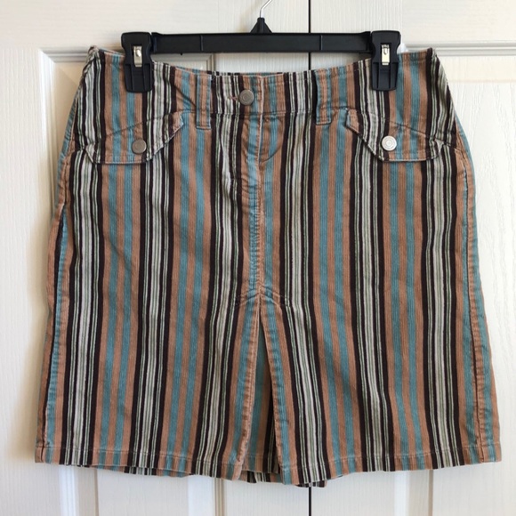 LOFT Dresses & Skirts - Ann Taylor Loft Corduroy Striped Skirt